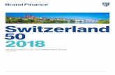 Switzerland 50 2018..."The top Swiss brands come from many different sectors, demonstrating the diversity of the modern Swiss economy. World-renowned confectionary, watchmaking, financial