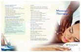 HOW WILL I BENEFIT FROM HOURS MASSAGE THERAPY? COSTS Massageimages.franciscanhealthcare.org/PDFs/CI/WomenChildren/... · 2018. 8. 7. · HOW WILL I BENEFIT FROM MASSAGE THERAPY? The
