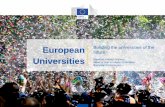 European future. Universities Vanessa Debiais-Sainton · Universities Vanessa Debiais-Sainton Head of Unit for Higher Education European Commission. 22 The flagship initiative of