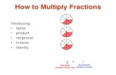 How to Multiply Fractions...Multiply Fractions 1 The parts of this multiplication example are the first factor 3 / 8, and a second factor 3. There are 3 rows with 3 / 8 in each row.Multiply
