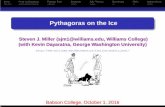 Pythagoras on the Iceweb.williams.edu/.../PythagWLTalk_HockeyBabson2016.pdfIntro Prob & Modeling Pythag Thm Analysis Adv Theory Summary Refs Appendices Pythagorean Formula in Various