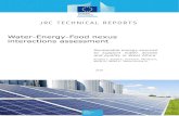 Water-Energy-Food nexus interactions assessmentpublications.jrc.ec.europa.eu/repository/bitstream/JRC... · 2018. 4. 16. · JRC TECHNICAL REPORTS Water-Energy-Food nexus interactions
