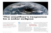 1 The weather’s response to a solar eclipse · 2018. 1. 16. · 2 Effect of solar eclipses on surface meteorological quantities. (a) Solar radiation measured with respect to a horizontal