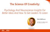 The Science Of Creativity - Making Waves...Alpha (α) 8 – 13 Calm, relaxation Theta (θ) 4 – 8 Children, sleeping adults Delta (δ) 0.5 – 4 Infants, sleeping adults Convergent