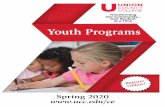 Youth Programs - ucc.edu · for UCC promotional and/or public information purposes. • I fully understand that I am releasing the College and its agents and employees of all liability