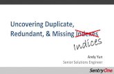 Uncovering Duplicate, Redundant, & Missing Indexes · Leaf Level Adams,James,2002-02-10,jada@x.com,29285 Agbonile,Lisa,2004-01-01,lagb@x.com,18083 Alan,Pete,2003-10-06,pala@x.com15384
