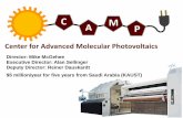 Center for Advanced Molecular Photovoltaics Improvements in Organic Solar Cells Solution processes (Polymer,