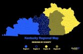 KyANA Regional Map · Kentucky Regional Map REGIONS BY COUNTY Region I Region II Region III Region IV