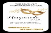 SPONSORSHIP OPPORTUNITIES...Crimson Package $5,000 Four seats to the Gala with beverage tickets. Quarter page advertisement in the Gala Program received by each guest. Logo placement