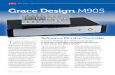 on test Grace Design M905 · the Grace Design web site, though not, at the time of writing, for Windows 8). One small operational caveat is that the up and down USB channels must