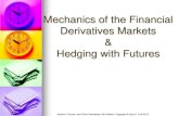 Mechanics of the Financial Derivatives Markets Hedging with Futures · Futures quotes The settlement price is used for calculating daily gains/losses and margin requirements. Change: