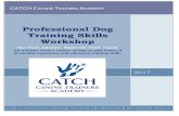 Professional Dog Training Skills Workshopd6v2yx1joq8fr.cloudfront.net/.../CATCH-Professional-Dog-Training-Sk… · Professional Dog Training Skills Train Any Behavior, Get Lasting