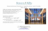 IHCC International Student Admissions Application · Facts about Inver Hills Community College, p. 2 International Application Checklist, p. 3 International Student Admission Application,