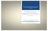 Volunteer Opportunities Volunteer...2014/09/18  · Volunteer Request: There are many opportunities at the VA center. For updated opportunities check this link. For updated opportunities
