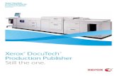 DocuTech Production Publisher Still the one.brochure.copiercatalog.com/xerox/DT6BR-01U.pdfXerox® DocuTech® Production Publisher. When the job calls for high-volume monochrome production