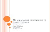 Minor Ailment Prescribing in Saskatchewan WebinarMinor Ailments and Products for Minor Ailments) available at 2.INSECT BITES Criteria Patient demographic Patient history Review symptoms