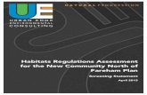 Habitats Regulations Assessment for the€¦ · List of Tables and Figures Table 2.1: Stages in the HRA process drawing on ... (HRA) of the plan. This HRA report presents a screening