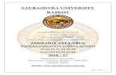 SAURASHTRA UNIVERSITY RAJKOT · 2018. 5. 3. · page 3 of 33 saurashtra university rajkot zoology syllabus with examination coding system 16-03-04-01-01-01-00 16-03-04-01-01-02-00