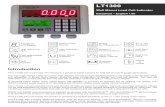 LT1300 Wall Mount Load Cell Indicator Datasheet · The LT1300 wall mount load cell indicator is a precision digital indicator for load cell and strain gauge applications. The high