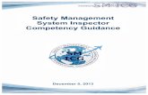 Safety Management System Inspector Competency Guidanceold.annualghac.com/.../presentations/...competency.pdf · A competency framework is a structure that identifies and defines each