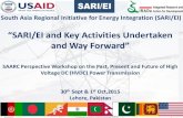 “SARI/EI and Key Activities Undertaken and Way Forward” · South Asia Regional Initiative for Energy Integration (SARI/EI) 9/30/2015 3 1. SARI/E is a long standing program of