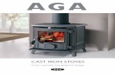 CAST IRON STOVES · 2015. 2. 12. · AGA cast iron stoves are amongst the best you can buy. Each model is individually designed, to ensure that the air flows around the stove in the