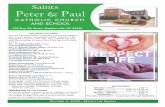 Saints Peter Paulstsppchurch.org/wordpress/wp-content/uploads/2020/... · OCTOBER 4, 2020 • TWENTY-SEVENTH SUNDAY IN ORDINARY TIME 5 Saints Peter and Paul Parish Religious Education