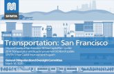 Transportation: San Francisco Capital Planning · 2020. 3. 5. · SGR 227.8 246.9 211.0 274.6 244.2 1,242.1 Non-SGR 243.0 276.2 192.7 222.3 247.0 1,246.7 With the update of the SFMTA