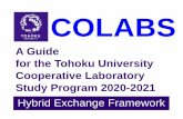 COLABS - insc.tohoku.ac.jp · Tohokudai ID / Password / DCMail (2) Important Notices (3) Contact. 1. Study (1) Curriculum. Core Course ... Supplementary Class Period. Feb. 4 -22,