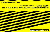 One Day in the Life of Ivan Denisovich G. Blaha/CliffsNotes; One Day in the Life of Ivan...West, Solzhenitsyn was expelled from the Union of Soviet Writers—thus, in practice, withdrawing