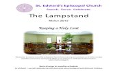 Search. Serve. Celebrate. The Lampstand · 2019. 4. 26. · March 2015 The Lampstand St. Edward’s Episcopal Church Search. Serve. Celebrate. Note change in worship schedule As of