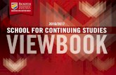 2016/2017 SCHOOL FOR CONTINUING STUDIES VIEWBOOK · 2019. 6. 4. · 1 SCHOOL FOR CONTINUING STUDIES GLOSSARY: Online: a course developed and delivered entirely online. Distance Education: