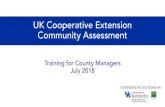 UK Cooperative Extension Community Assessmentextension.ca.uky.edu/files/extension_community_assessment071818… · and responses on paper. Key Informant Interview Process vRemain