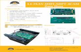 LI-JXAV-MIPI-ADPT-4CAM LEOPARD IMAGING INC Data Sheet · Part#: LI-JXAV-MIPI-ADPT-4CAM BOM # Items QTY 1 LI-JXAV-MIPI-ADPT-4CAM 1 2 DC 5V power supply 1 Dimensions Leopard Imaging