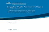 Australian public assessment report for Rituximab · 2014. 8. 8. · Recommendation regarding authorisation _____22 . V. Pharmacovigilance findings ... (Fab domain) and human constant
