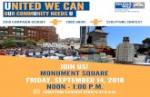 2018 CAMPAIGN KICKOFF FOOD DRIVE SCULPTURE CONTEST...United Way of Greater Portland's Annual Campaign Kickoff on Friday, September 14, 2018. Teams will construct sculptures from 8