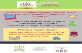 Zoom Summer Kick Off Flyer 2020 - Bedford Free Library€¦ · Bedford Free Library Summer Kick Off Event on ZOOM Wednesday June 17th at 5:00 pm Learn about READsquared our online