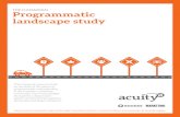 Programmatic landscape study€¦ · behavioral targeting. Acuity is a proud supporter of the AdChoices program. • Advertisers now have more targeting options, as well as access