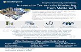 Bring Your Community to Life Online Immersive Community ...€¦ · Immersive Community Marketing from Matterport Bring Your Community to Life Online Matterport’s powerful end-to-end