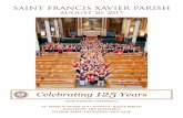 SAINT FRANCIS XAVIER PARISH - Missoula's Jesuit Parish · 2017. 8. 20. · For more information about JustFaith, contact Pam at pbrigham@sfxmissoula.org or 541-6041 JustFaith You