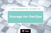 Storage for DevOps€¦ · THE DEFINITIVE GUIDE T O 1 Storage for DevOps December 016 proprietary and Conffdential to Tintri, Inc. Organizations of all types and sizes are undergoing