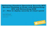 Delivering Standard Openstack Security NFV Service ... ovn.pdf · Service Chaining at Scale with Networking-SFC and Networking ... Preventing Across the Cyber Attack* Life Cycle Unauthorized