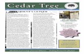 The e Teelebohistory.org/Newsletters/TheCedarTree-Spring2014.pdfhelp interpret, and to experience “history” first hand. Jim Wojcik, President PRESIDENT’S LETTER 200 Lebanon Avenue,