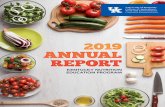 2019 ANNUAL REPORT - Nutrition Education Program · The Expanded Food and Nutrition Education Program (EFNEP), and the Supplemental Nutrition Assistance Education Program (SNAP-Ed).