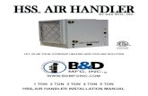 LET US BE YOUR HEATING AND COOLING HYDRONIC … Air Handler Installation Guide.pdf1 ton 2 ton 3 ton 4 ton 5 ton hss air handler installation manual let us be your heating and cooling