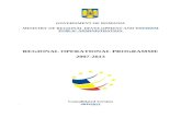 fonduri-structurale · Web viewGOVERNMENT OF ROMANIA . MINISTRY OF REGIONAL DEVELOPMENT AND PUBLIC ADMINISTRATION . REGIONAL OPERATIONAL PROGRAMME. 2007-2013. Consolidated Version.