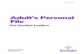 Adult’s Personal File · to agree one. Example role descriptions can be found scouts.org.uk and are available to order from Scout Shops. Scotland-specific role descriptions can