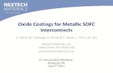 Oxide Coatings for Metallic SOFC Interconnects · 7/27/2011  · Invent, Develop, Deliver Continuous Coating Improvements Standard MCO powder Baseline coating MCO powder #1 Process