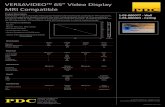 VERSAVIDEO™ 65” Video Display MRI Compatible · 10/1/2017  · 1-03-000003 - Ceiling VERSAVIDEO™ 65” Video Display MRI Compatible Dimensions Width Height Depth Units Monitor