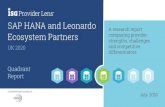 SAP HANA and Leonardo - Wipro · 2020. 7. 29. · Enabling SAP Leonardo by building proof of concepts: Providers are building and showcasing proof of concepts (PoCs) for an SAP Leonardo